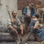 La Paye des moissonneurs, tableau de Léon Augustin Lhermitte, 1882