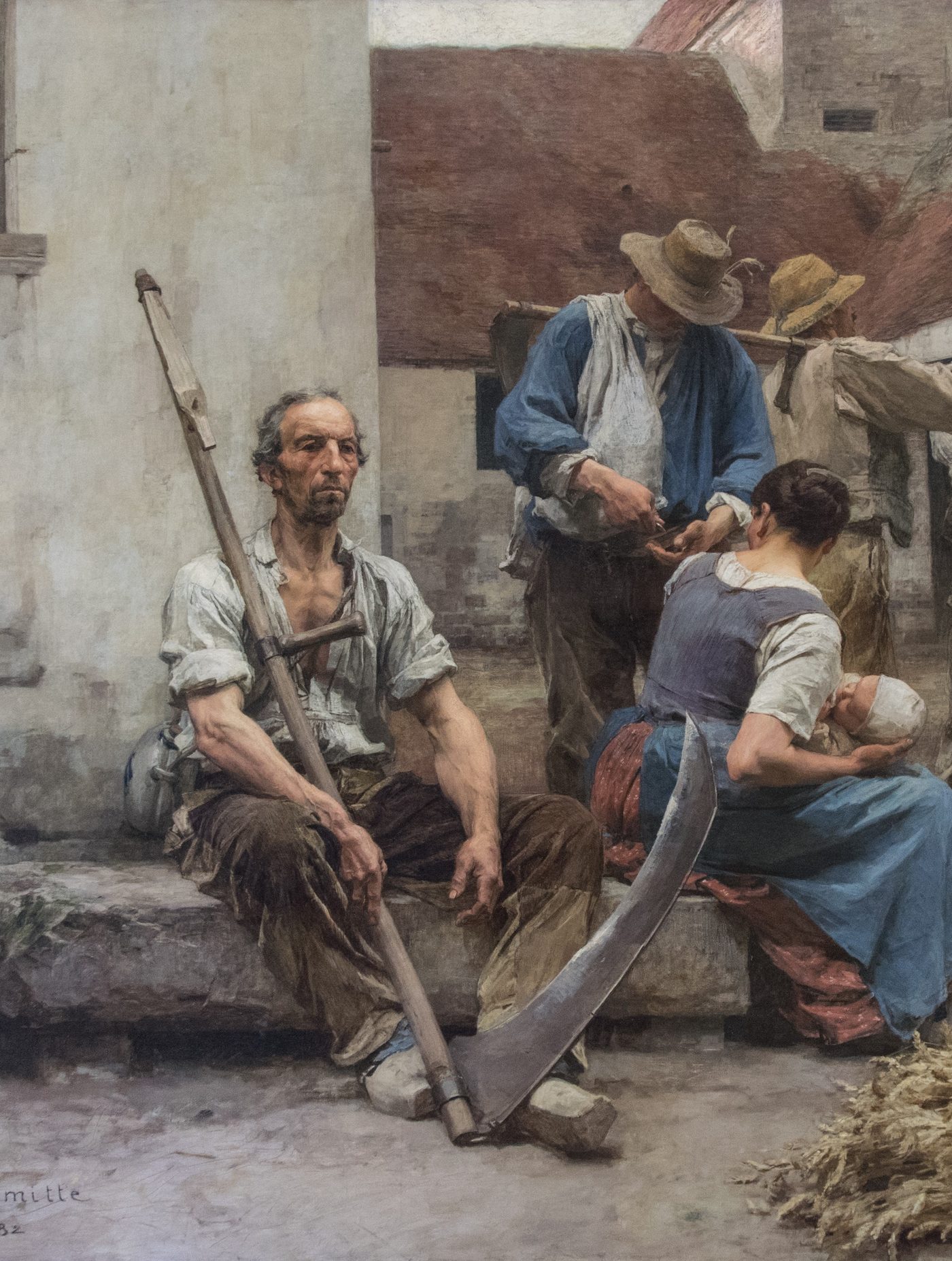 La Paye des moissonneurs, tableau de Léon Augustin Lhermitte, 1882