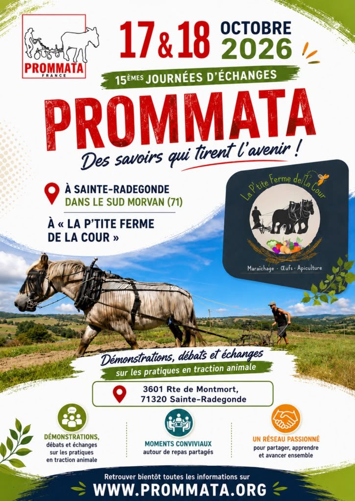ALLTECA aux 15ᵉ Journées d’échanges PROMMATA, les 17 et 18 octobre 2026 à Sainte-Radegonde (71)